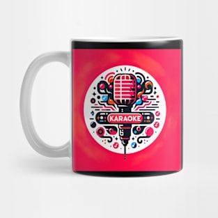 Karaoke illustration Mug